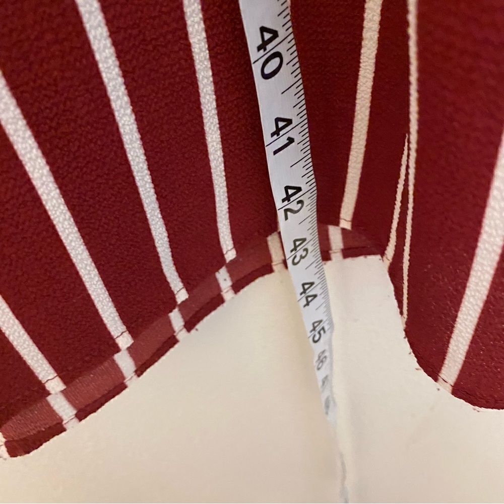 Poppies and Roses red Short Sleeve Maxi Stripe Walk-Through Romper -Girls 14 - Picture 3 of 11